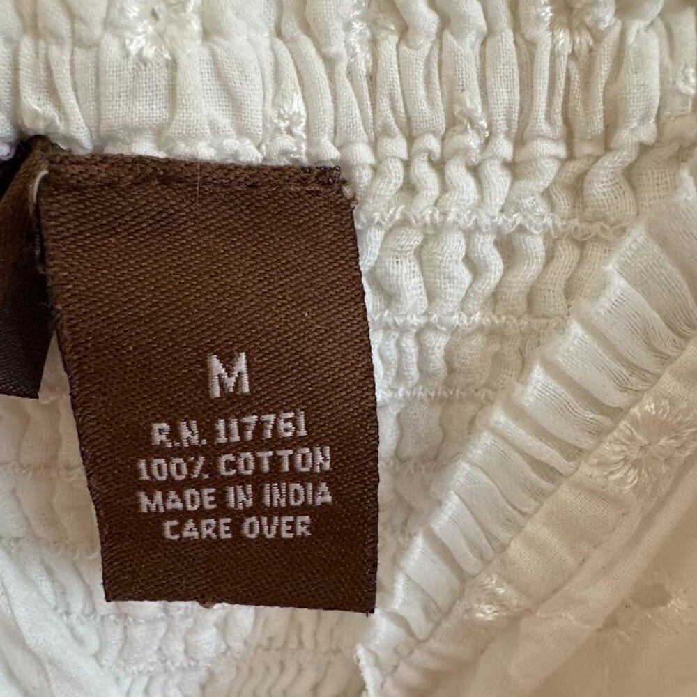 Speed Control White Embroidered Sundress Size M - Picture 4 of 4